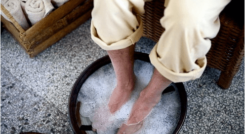The adoption of feet bath