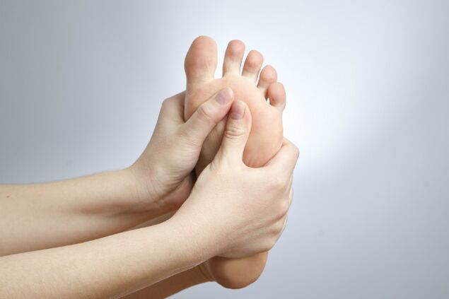 Itchy foot due to nail fungus.